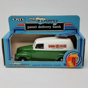 ERTL Diecast 1950 Chevy Winn Dixie Panel Delivery Truck Coin Bank  1:25 USA 1988